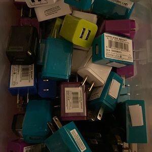 USB phone charger blocks for the wall outlet